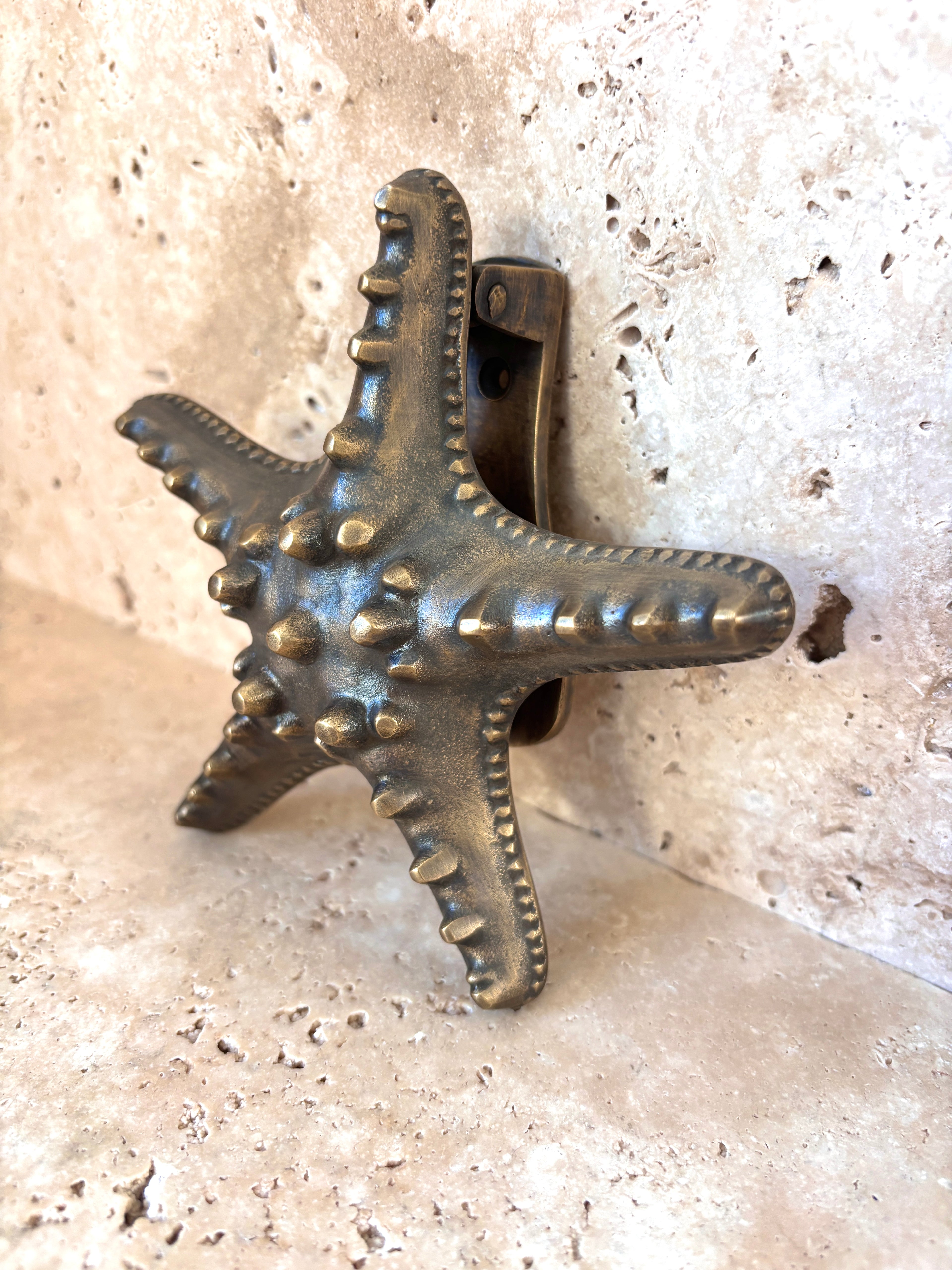 Brass Starfish Door Knocker