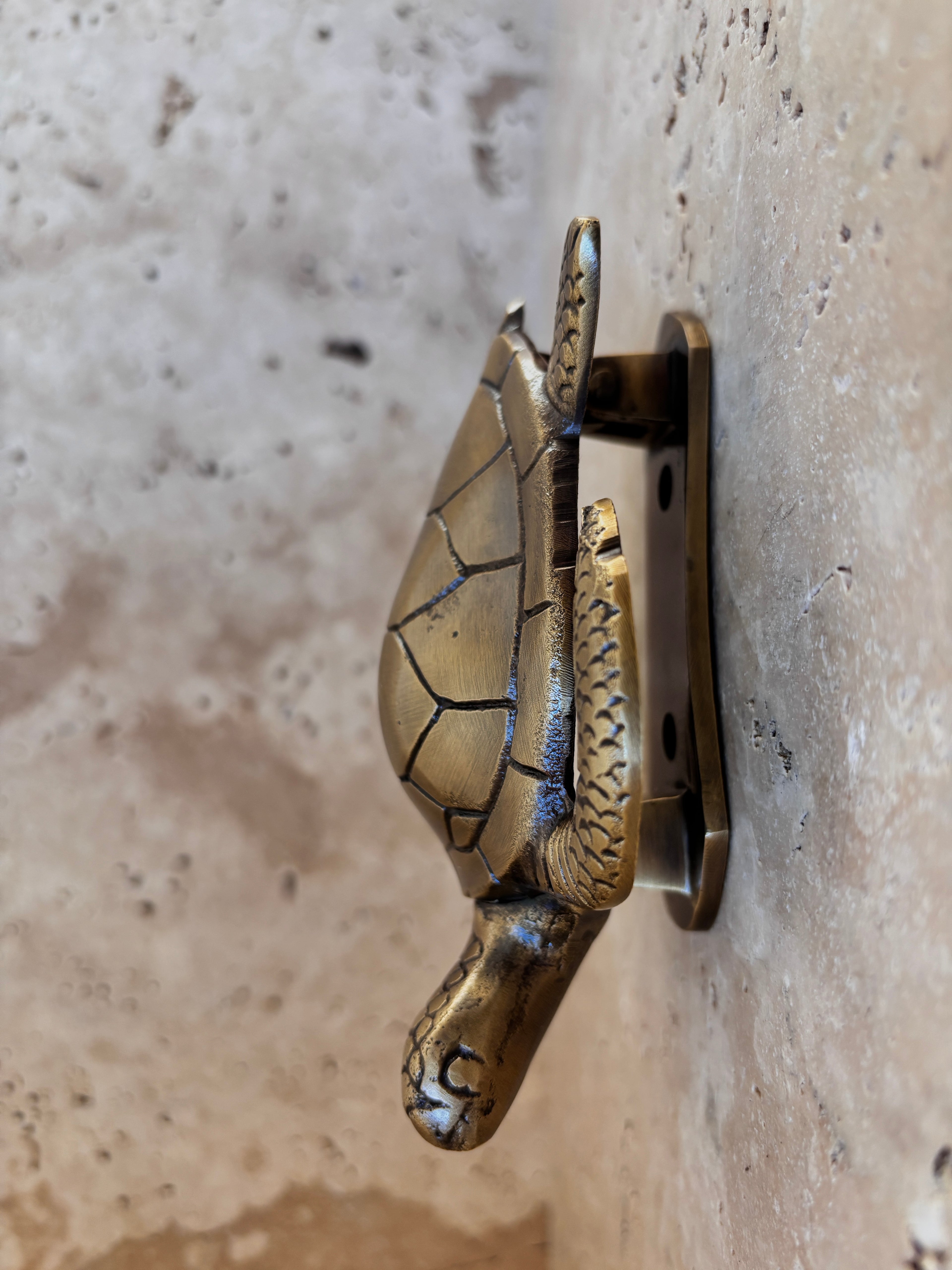 Sea Turtle Brass Door Knocker