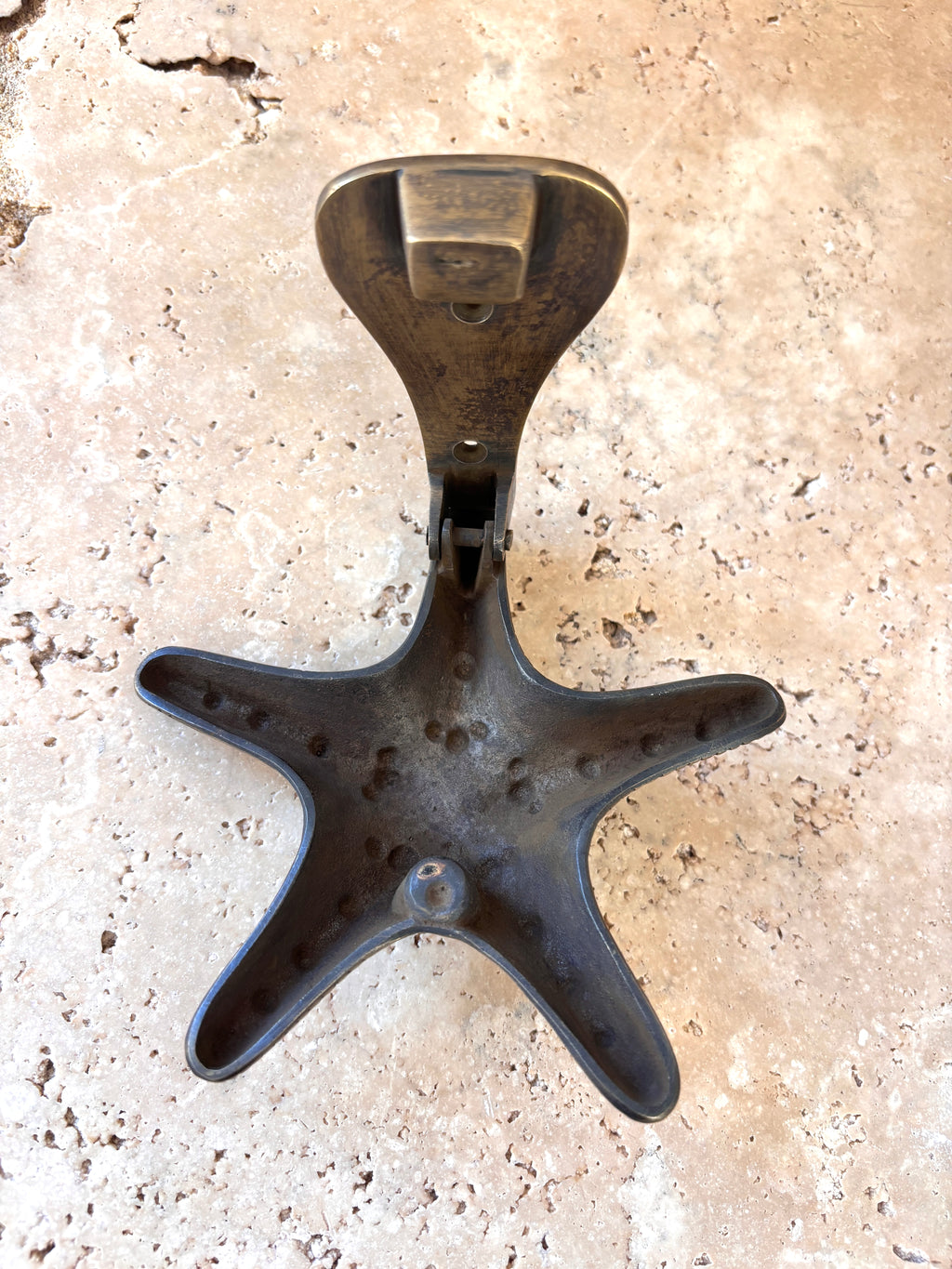 Brass Starfish Door Knocker