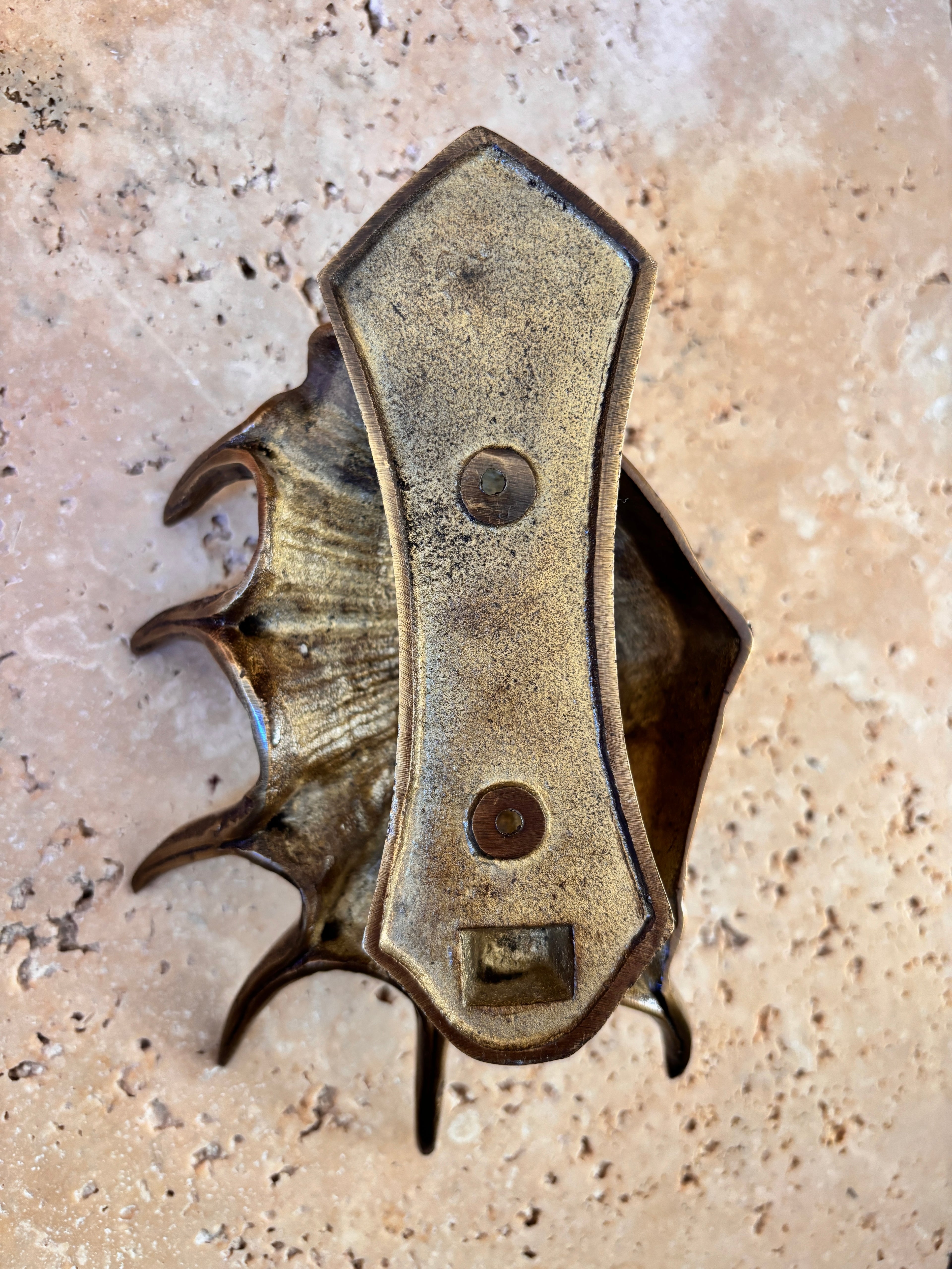 Triton Shell Brass Door Knocker