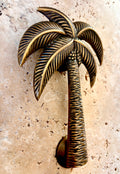 Island Palm Brass Door Knocker