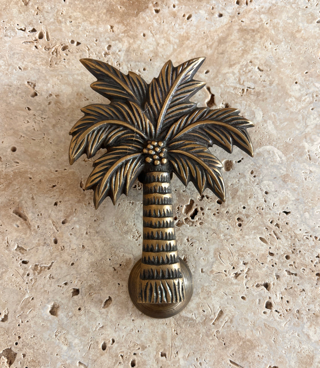 Brass Coconut Palm Door Knocker