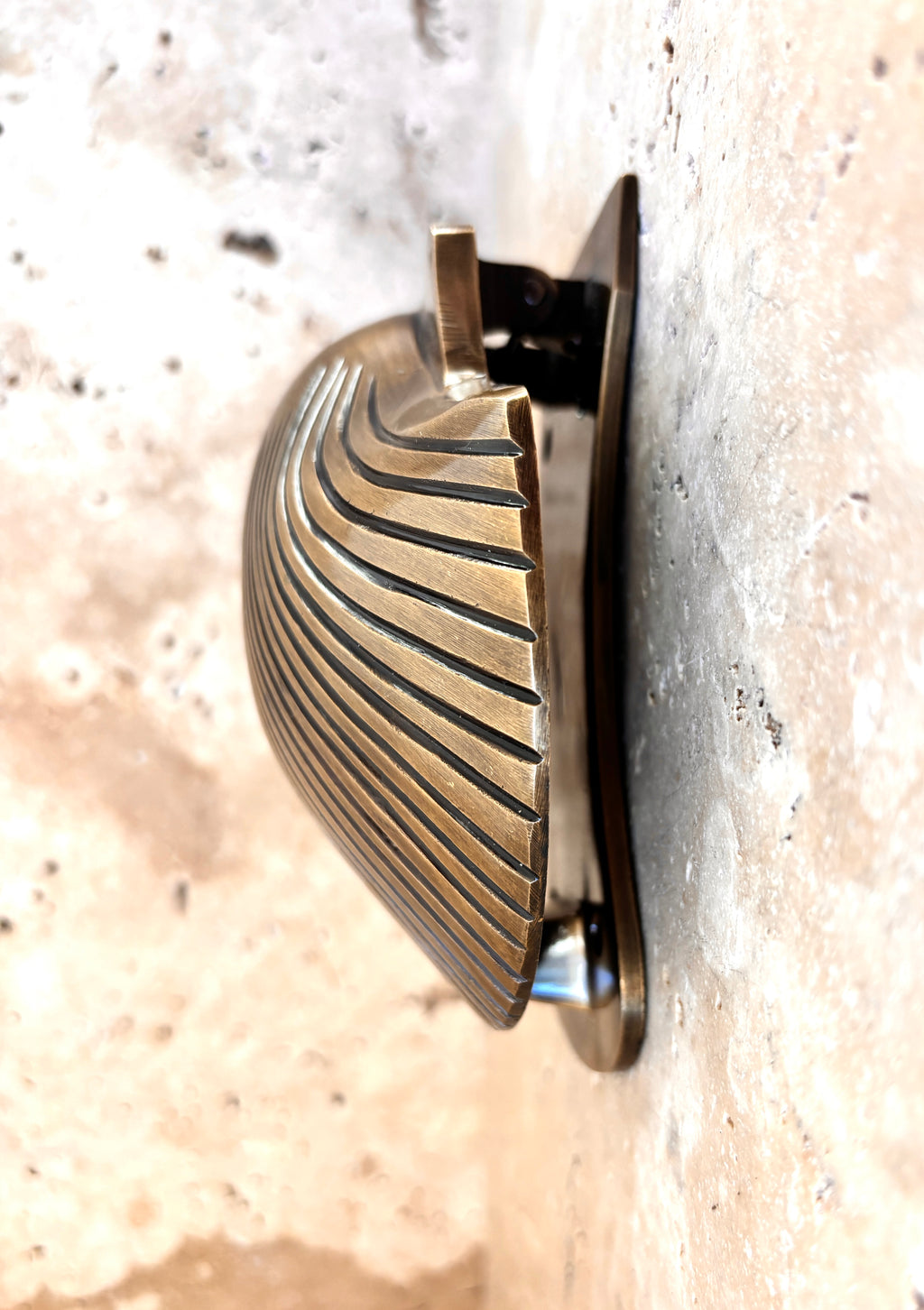 Scallop Shell Brass Door Knocker