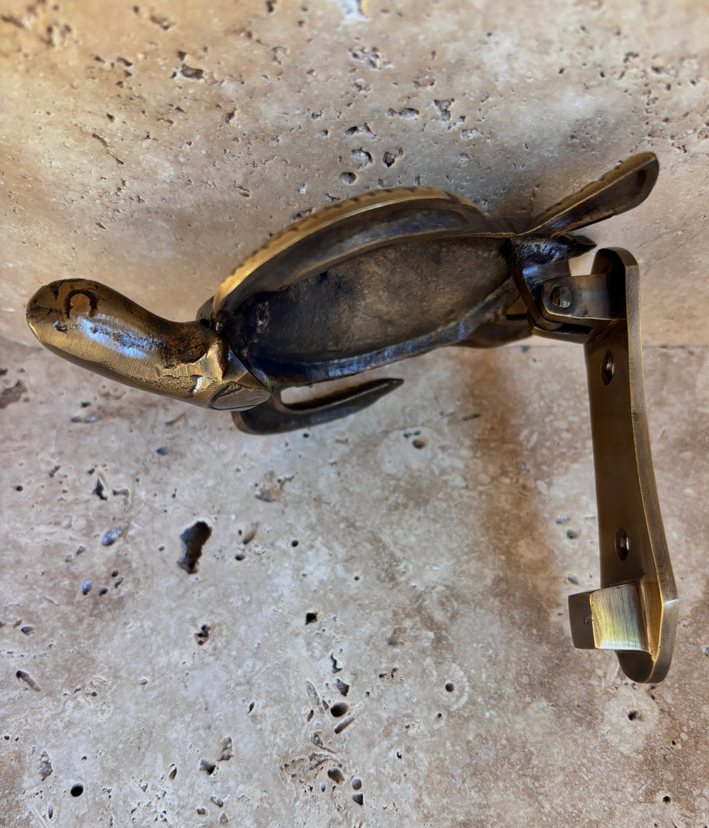 Sea Turtle Brass Door Knocker