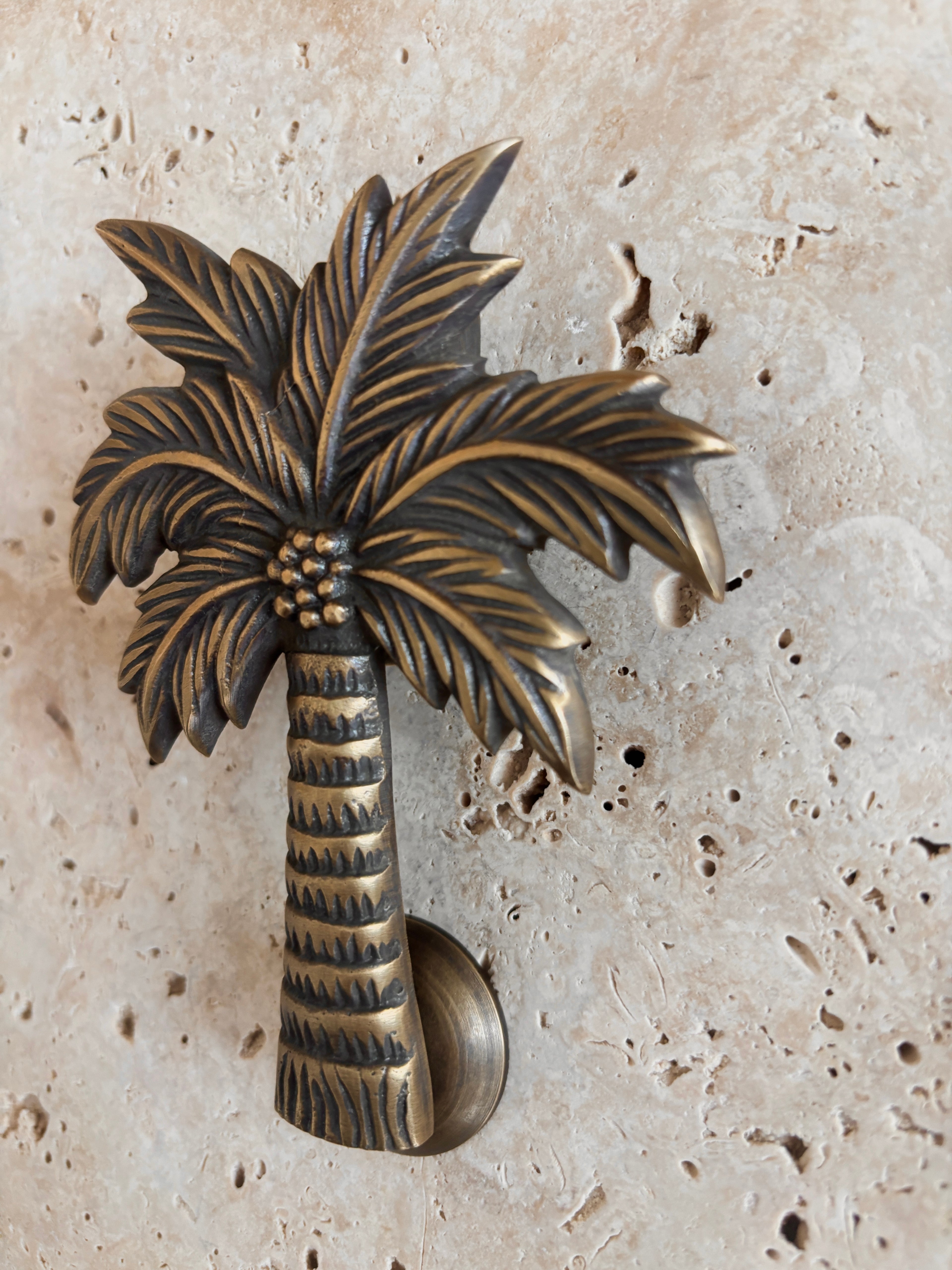 Brass Coconut Palm Door Knocker